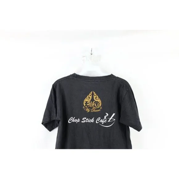 Vintage Streetwear Mens Medium Faded Hanuman Transform Thailand T-Shirt Black - Picture 10 of 12